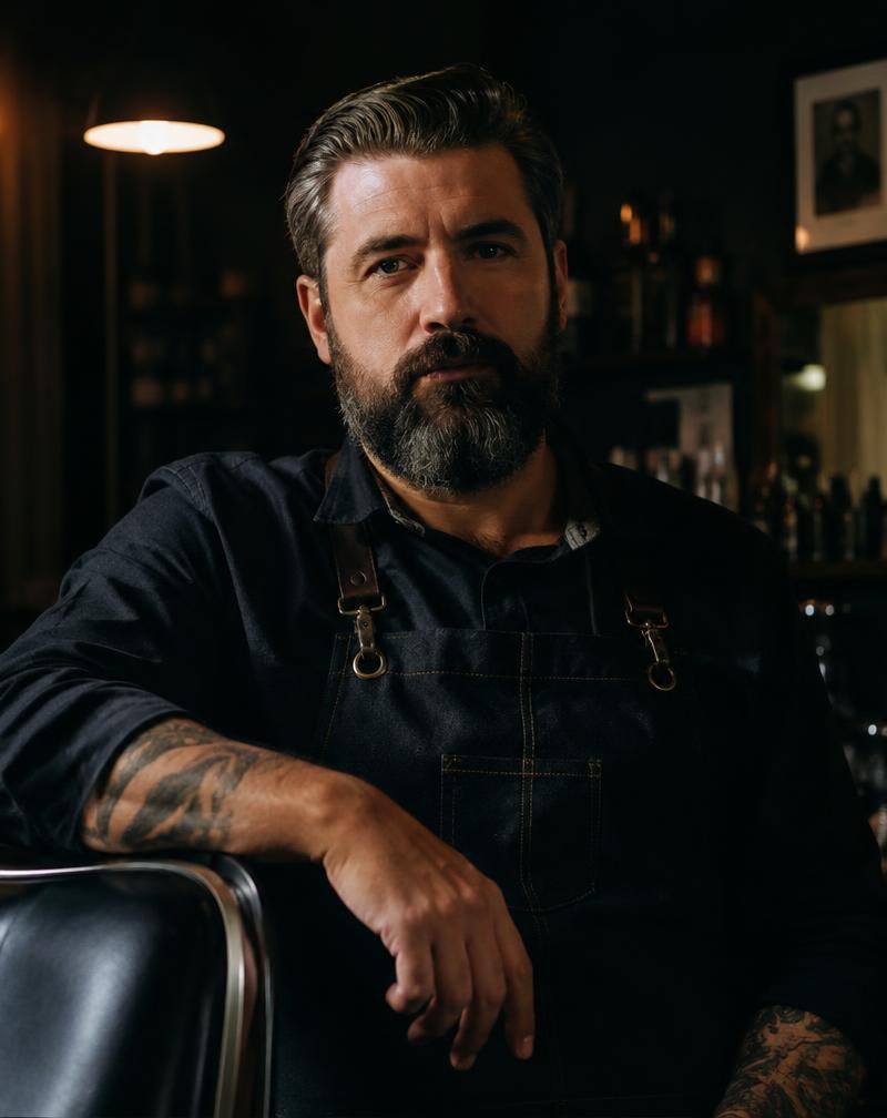 Tom Fletcher, barber at Fade & Co. Tottenham